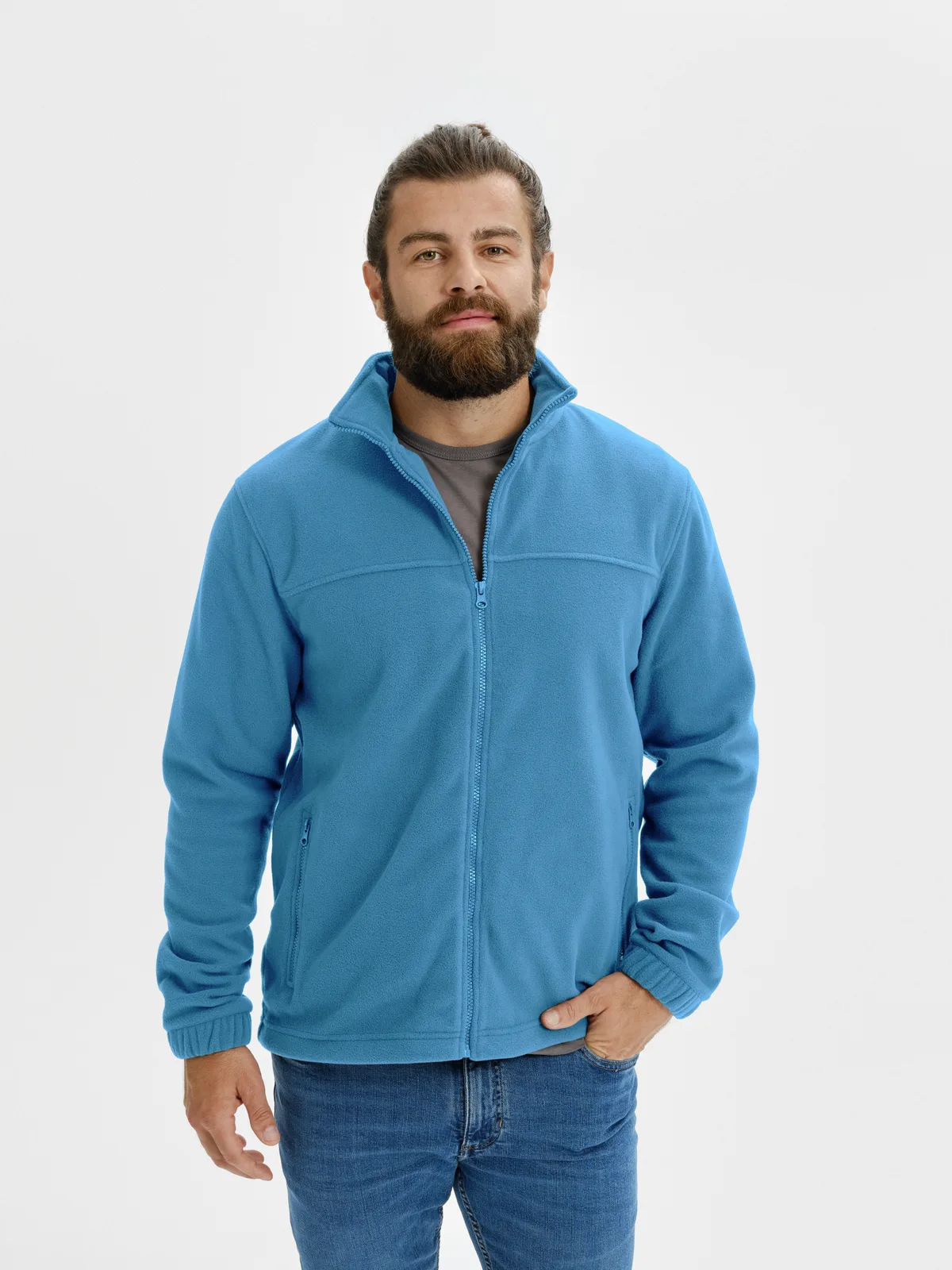 Cinder Trail - Fleece heren 100% polyester - 501 — foto van pasvorm en styling 1